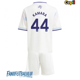 Aston Villa Boubacar Kamara #44 Echipament de Fotbal Replică 2025-26 Copii Treilea (+ Șorturi)